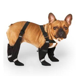 Canada Pooch Suspender Boots - Small Dog - Black - 2 Short